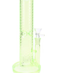 Wave-Texture Straight Shooter Bong “Ripple Rocket” – 10″ – Showerhead Perc – Ice Pinch