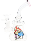 GoG Decal Stemless Beaker Bong – 6″ – Showerhead Perc – Assorted
