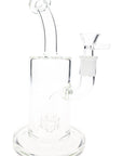 Clear Glass Bong “Clean Sweep” – Showerhead Perc – 9″