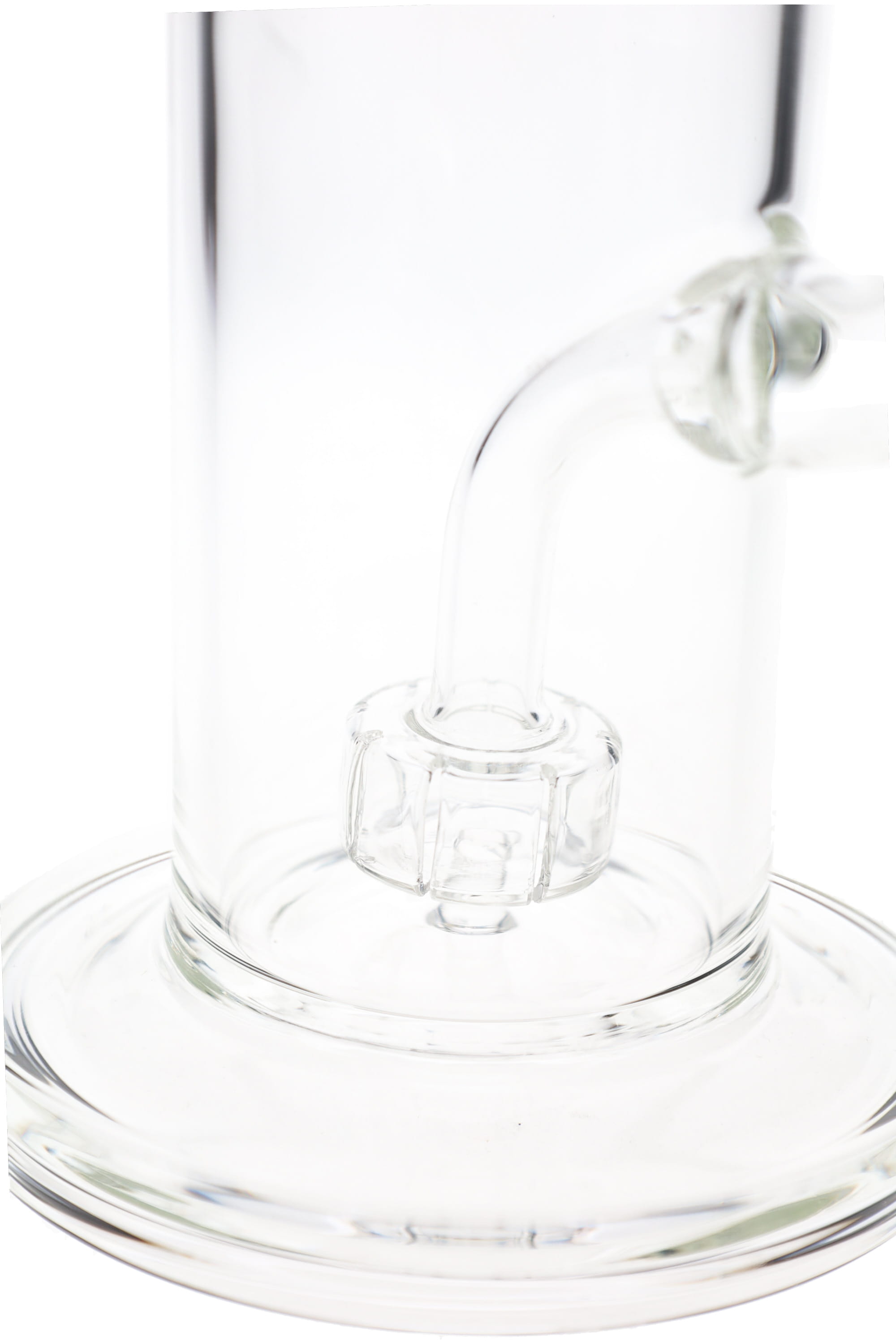 Clear Glass Bong “Clean Sweep” – Showerhead Perc – 9″