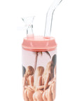 Cheeky Decal Bottle Bong “Beach Blink” – 4½″