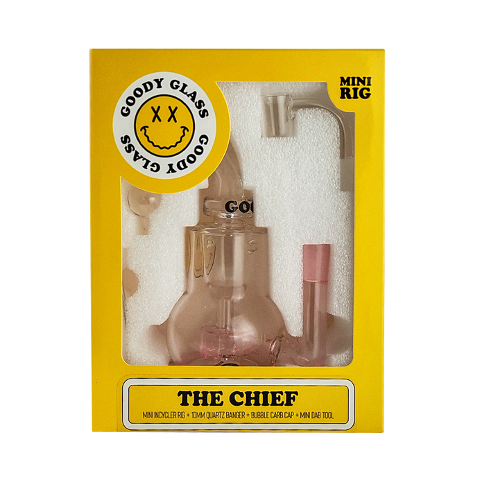Goody Glass The Chief Mini Dab Rig Kit – 4-Piece – 10 mm – 5½″