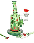 Pulsar Fruit Series Watermelon Zkittles Glow In The Dark Dab Rig Kit - 8" / 14mm F