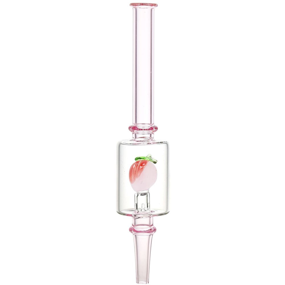 Pulsar Fruit Series Peaches &amp; Cream Glow in The Dark Dab Rig Kit - 8" / 14mm F