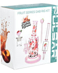 Pulsar Fruit Series Peaches & Cream Glow in The Dark Dab Rig Kit - 8" / 14mm F