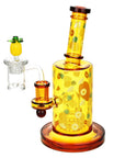 Pulsar Fruit Series Pineapple Express Glow In The Dark Dab Rig Kit - 8" / 14mm F