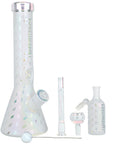 Grateful Dead x Pulsar Bolts And Skellies Glass Beaker Water Pipe Set | 13.75" | 14mm F