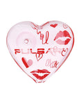 Pulsar Valentine's XOXO Glass Beaker Water Pipe & Hand Pipe Set - 10" / 14mm F