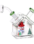 Pulsar Christmas House Party Glass Dab Rig - 4.5" / 14mm F