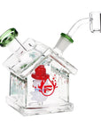 Pulsar Christmas House Party Glass Dab Rig - 4.5" / 14mm F