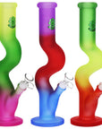 SeshGear Winding Path Ombre Glass Water Pipe - 12.75" / 14mm F / Colors Vary