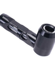 ALUMINUM GLASS SMOKING PIPE