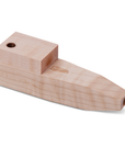 Bearded Square Wood Pipe with Lid