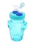 Colored Glass Cactus Water Pipe “Desert Sipper” – 3.5″