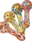 Pulsar Inside Print Glass Spoon Pipe | 4.75"
