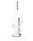 ROOR Tech Stemless Straight Tube Bong – Barrel Perc – 12″ – Clear