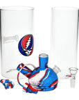 Grateful Dead x Pulsar Silicone & Glass Gravity Water Pipe - 11"