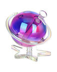 Pulsar Planetary Ring Electroplated Glass Water Pipe - 5.5" / 14mm F