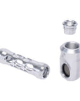 ALUMINUM GLASS PERFORATED HAND PIPE