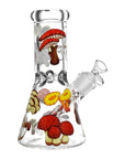 Pulsar Eat Me Design Glass Beaker Water Pipe - 7.75" / 14mm F