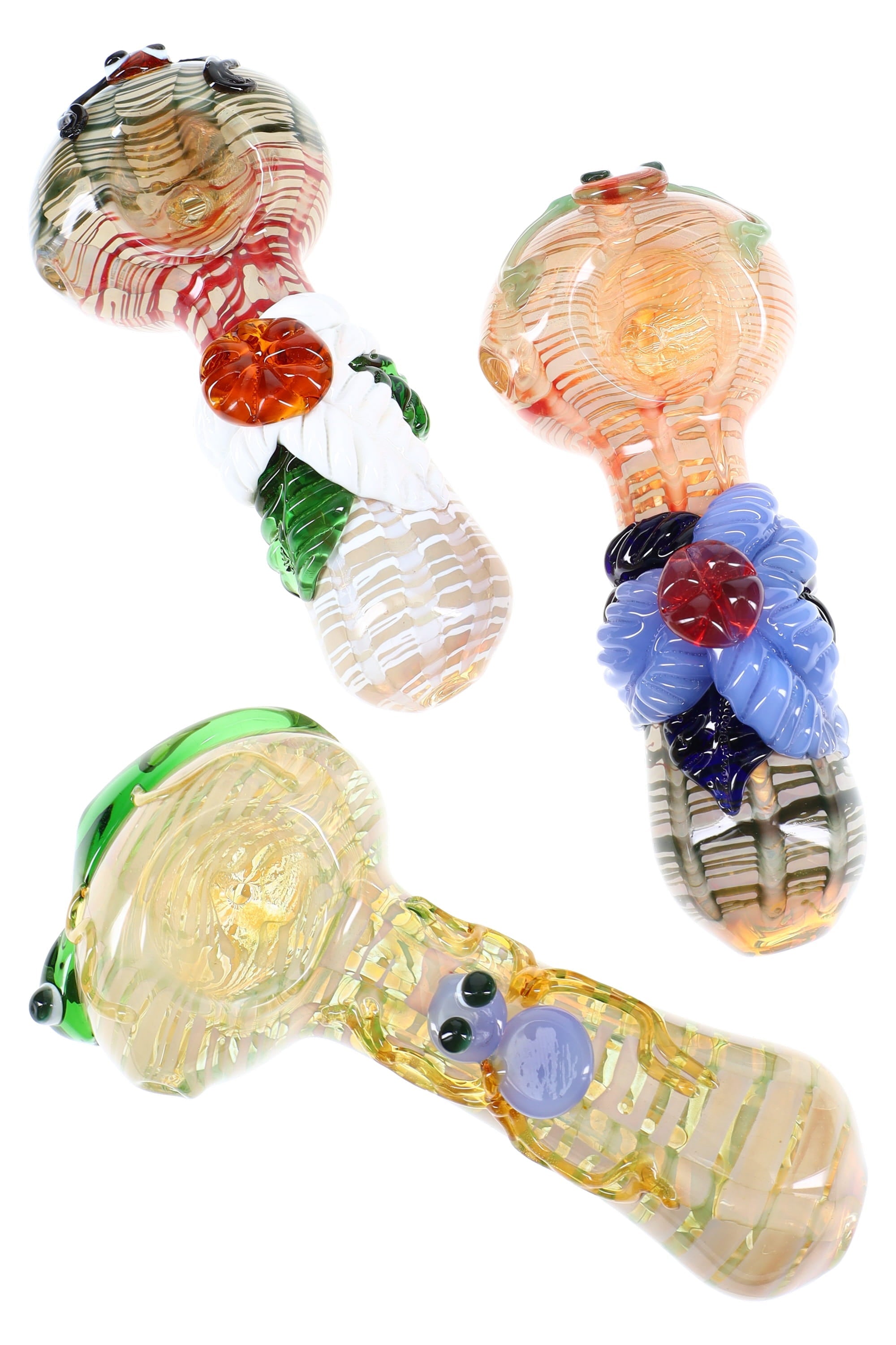 Silver Fumed Raked Leaf &amp; Critter Spoon “Garden Party” – 5″ – Assorted Colors