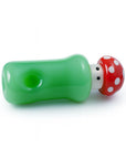 RED TOP MUSHROOM GREEN HAND PIPE