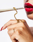 Snake in the Grass Joint Holder Ring