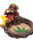 JAMAICAN CHILLING ON STUMP ASHTRAY