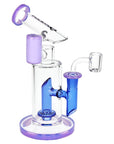 Pulsar Bicolor Fractured Tower Glass Dab Rig | 8" | 14mm F