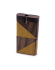 Handmade Wooden Two-Shade Dugout w/ One Hitter: A Mighty Smoking Accessory