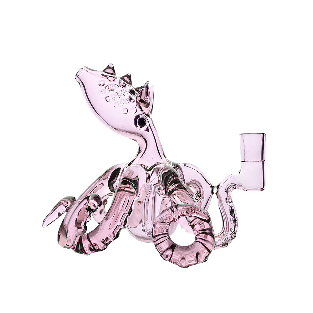 Octopus Dab Rig – 5.5” Handmade Glass Rig W/ 3 Pinholes Perc