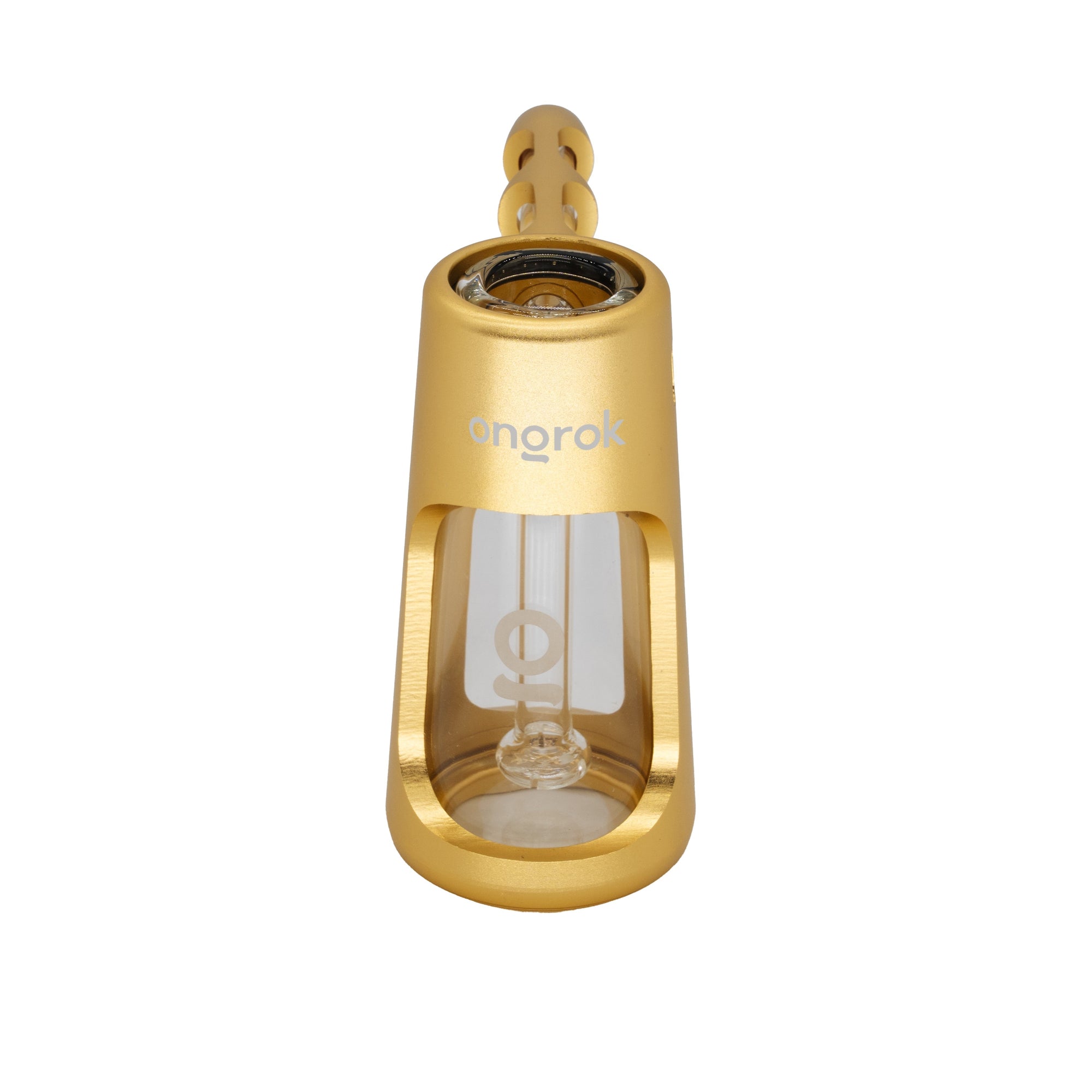 ONGROK Portable Glass Aluminum Bubbler Pipe