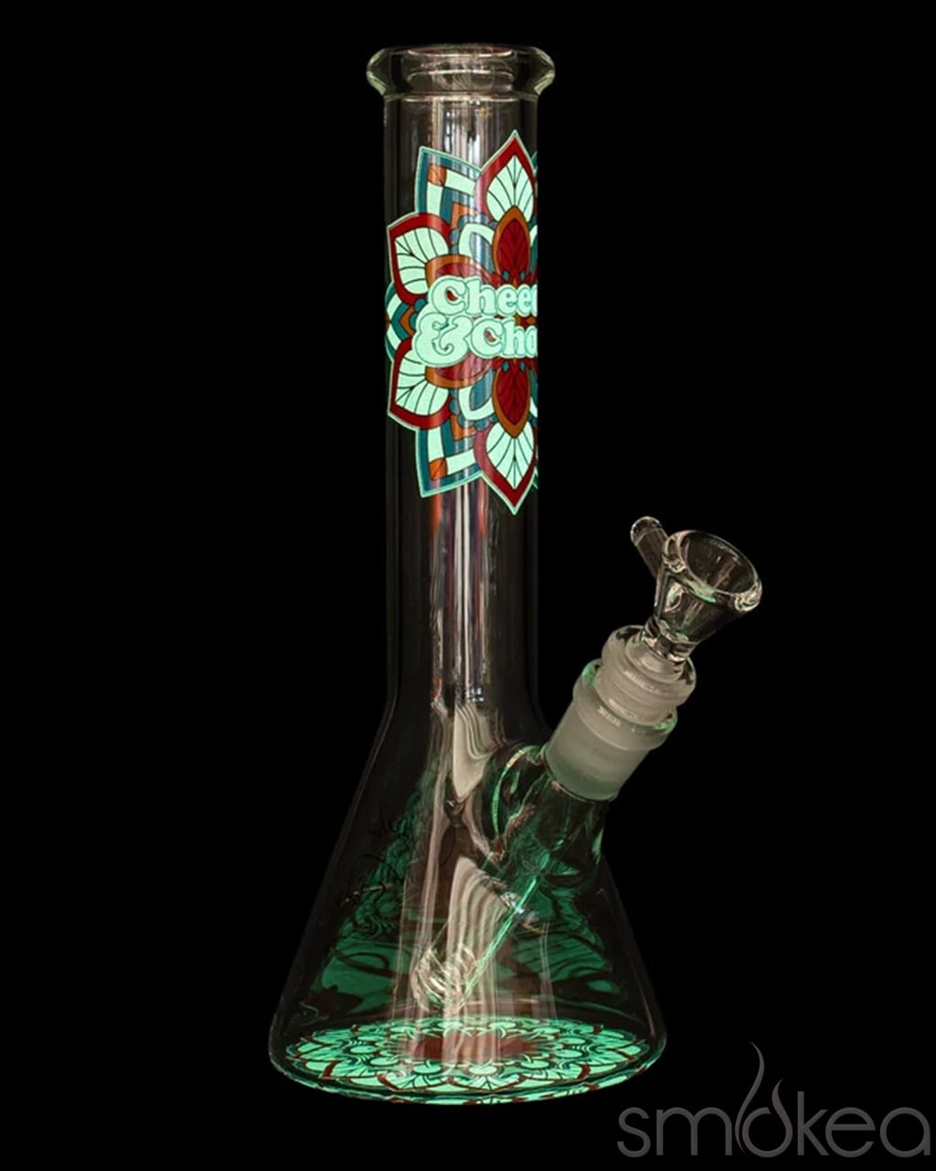 Cheech &amp; Chong 10" Mandala Glow-in-the-Dark Bong
