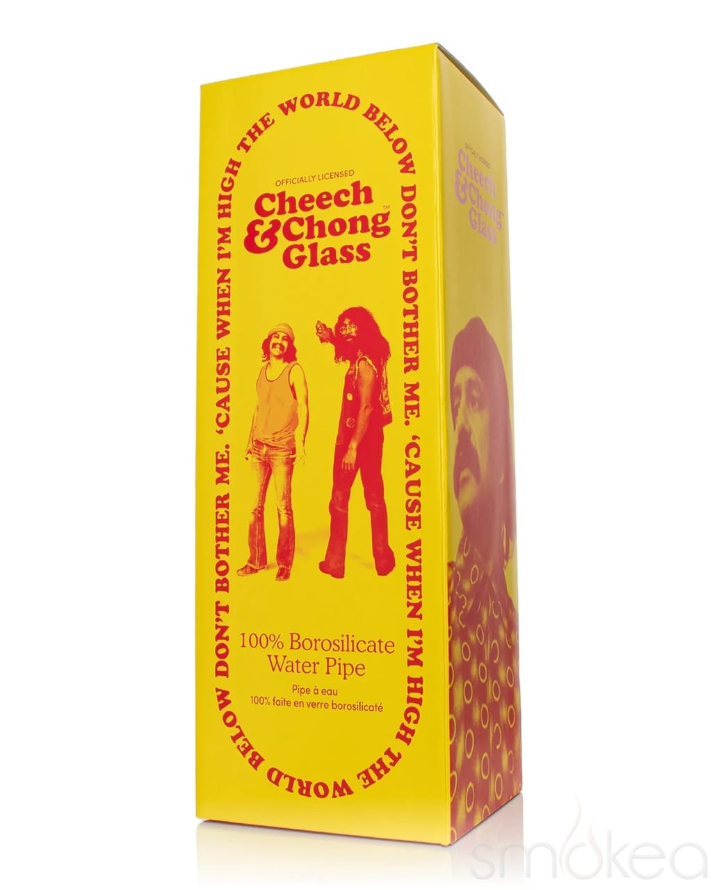 Cheech &amp; Chong 15" Power to the Flower Dual Chamber Hex Beaker Bong