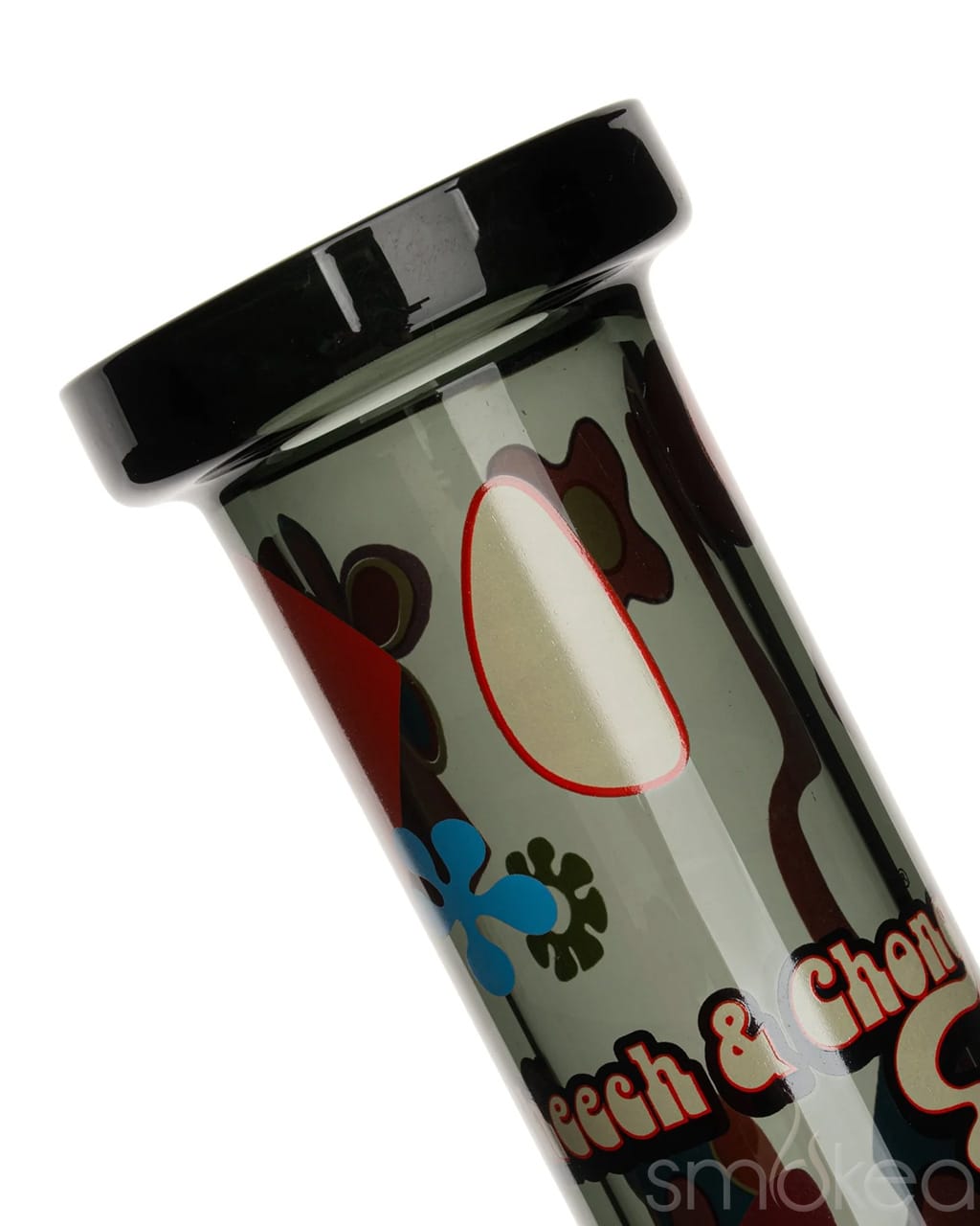 Cheech &amp; Chong 15" Power to the Flower Dual Chamber Hex Beaker Bong