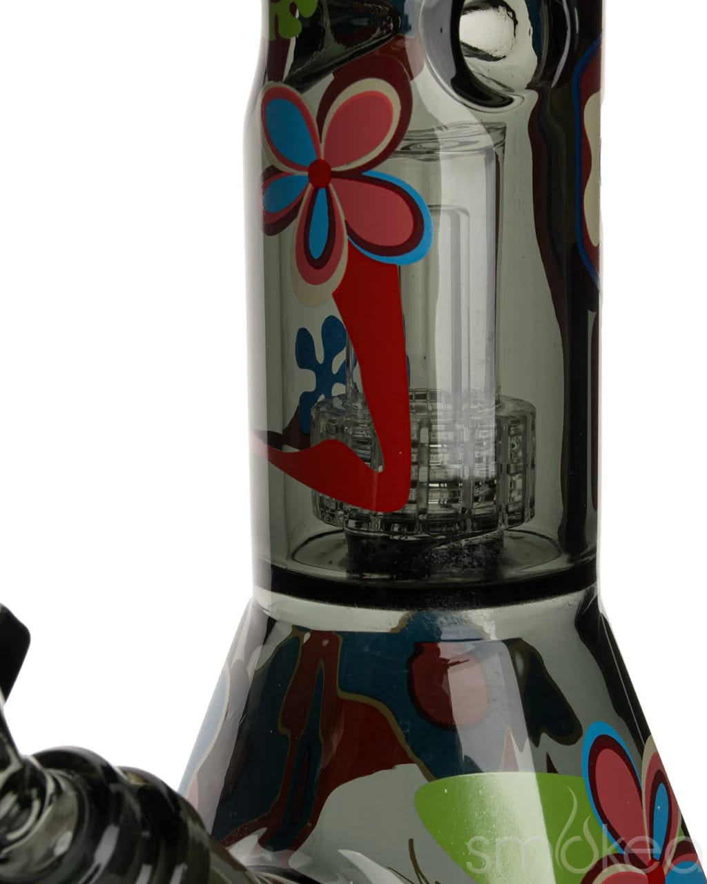 Cheech &amp; Chong 15" Power to the Flower Dual Chamber Hex Beaker Bong
