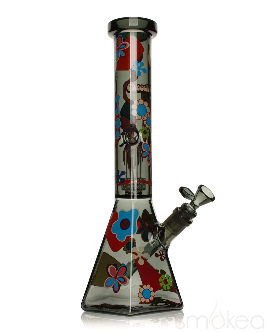 Cheech &amp; Chong 15" Power to the Flower Dual Chamber Hex Beaker Bong