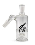HONEYBEE HERB CORE CYLINDER DOUBLE PERC GLASS ASH CATCHER