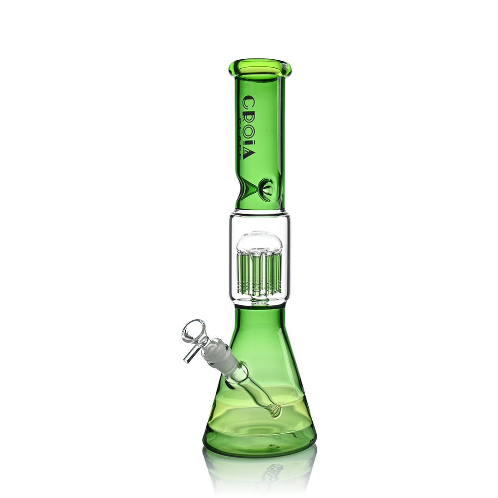 15" Beaker Bong with Tree Perc and Ice Catcher | Croia Glass