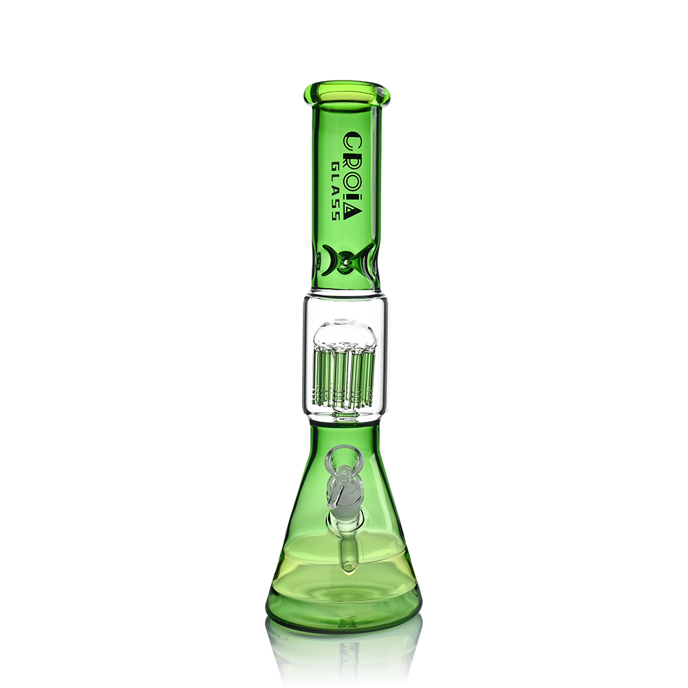 15" Beaker Bong with Tree Perc and Ice Catcher | Croia Glass