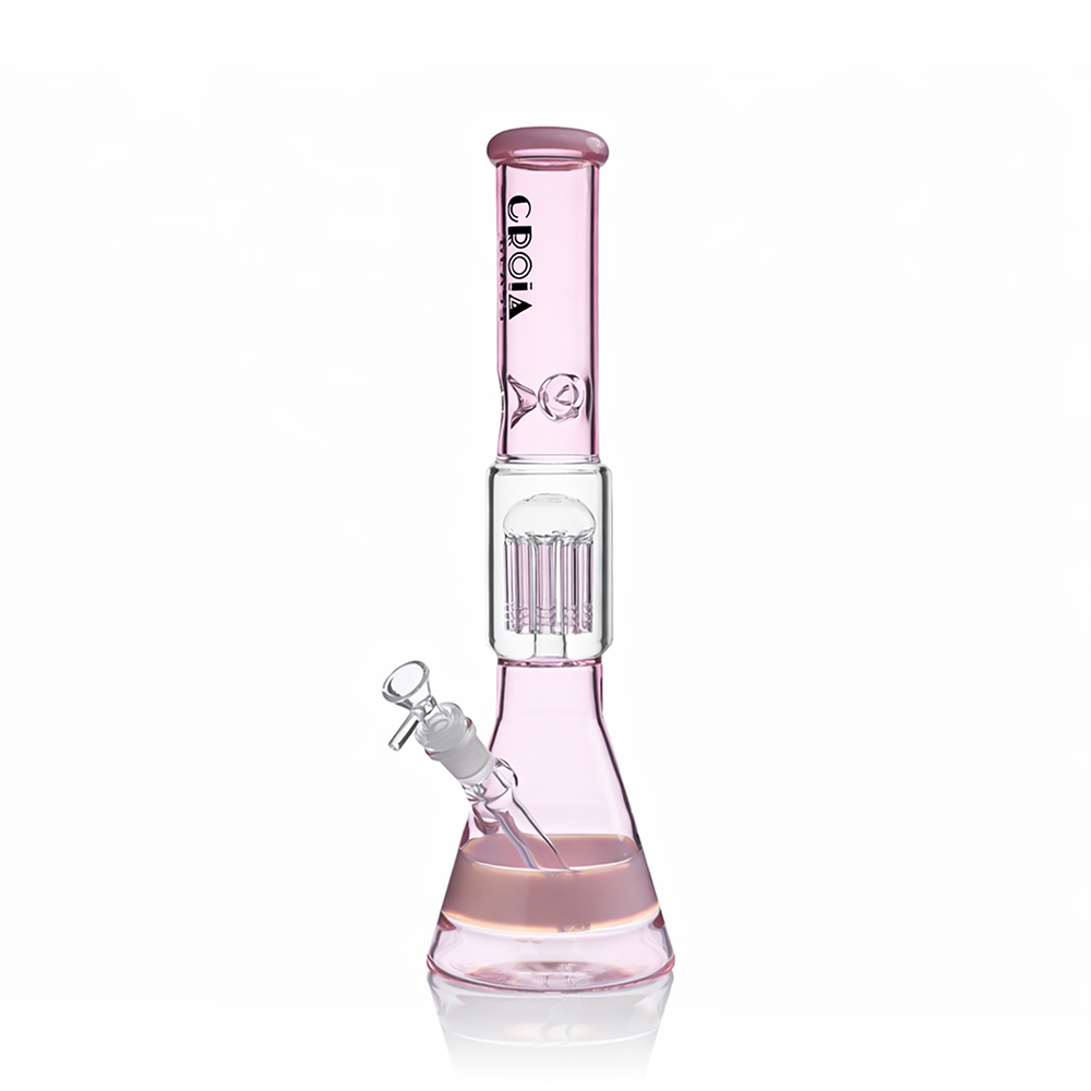 15" Beaker Bong with Tree Perc and Ice Catcher | Croia Glass