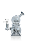 6" Mini Egg Dab Rig with Crown Perc | Croia Glass
