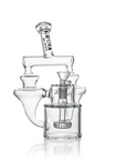 8" Twin Vortex Recycler Scientific Glass Water Pipe | Croia Glass