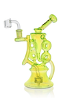 10" Symmetrical Quad-Donut Klein Recycler Dab Rig | Croia Glass