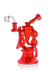 10" Symmetrical Quad-Donut Klein Recycler Dab Rig | Croia Glass