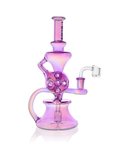 10" Dual Swiss Perc Klein Recycler Dab Rig | Croia Glass