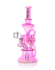 10" Dual Swiss Perc Klein Recycler Dab Rig | Croia Glass