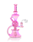 10" Dual Swiss Perc Klein Recycler Dab Rig | Croia Glass