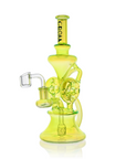 10" Dual Swiss Perc Klein Recycler Dab Rig | Croia Glass