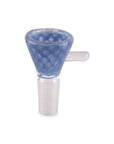 Custom Glass 14mm Blue Slyme Honeycomb Funnel Shape Flower Bowl